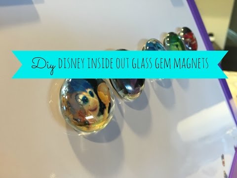 DIY Disney Inside Out Glass Gem Magnets Video