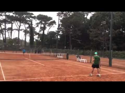 Tennis: Llanes Uruguay  Gomez Colombia Boy's 1