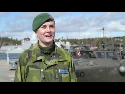 Ebba är stridsbåtsförare vid Amfibieregementet