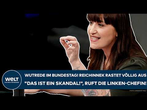 BUNDESTAG: Wutrede! Reichinnek rastet völlig aus! "Das ist ein Skandal!", ruft die Linken-Chefin