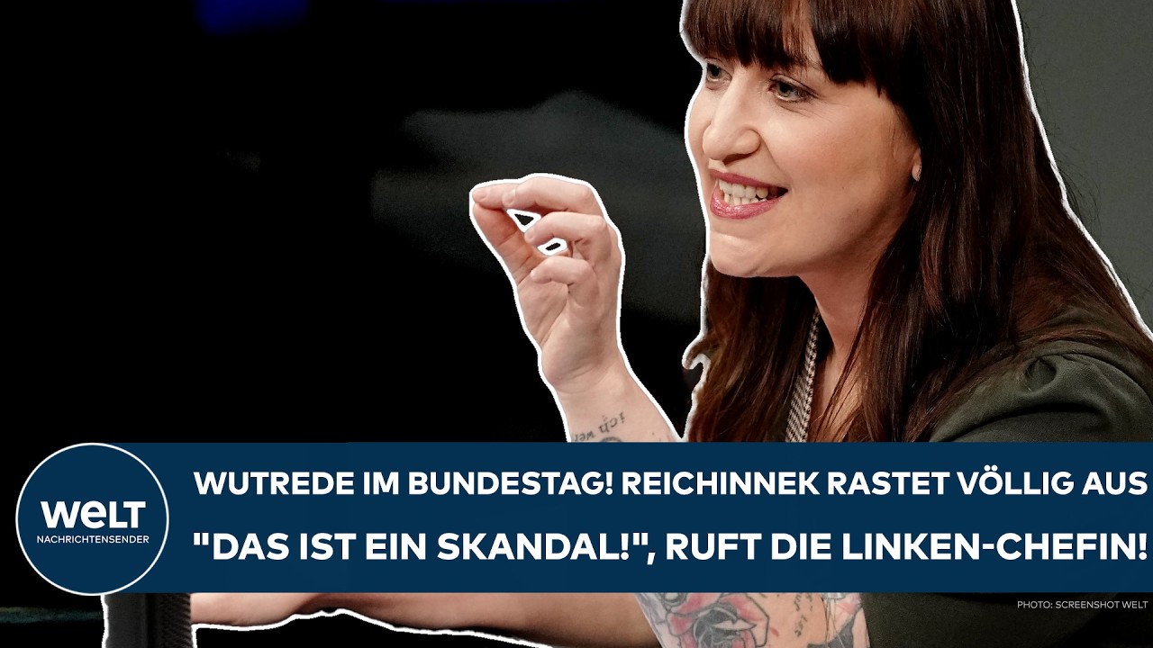BUNDESTAG: Wutrede! Reichinnek rastet völlig aus! "Das ist ein Skandal!", ruft die Linken-Chefin