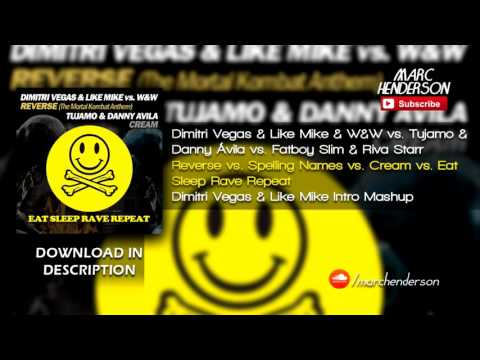 DV & LM - Reverse vs. Spelling Names vs. Cream vs. Eat, Sleep, Rave, Repeat (DV&LM Intro Mashup)