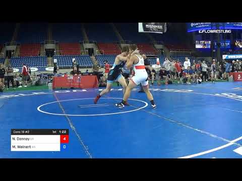 195 Lbs Cons 16 2 Nathan Denney Oregon Vs Matthew Weinert Washington