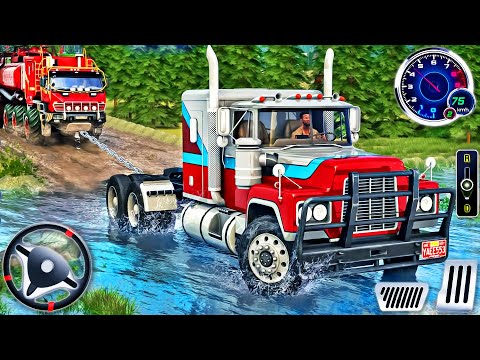 Mud Truck Driving Simulator 2024 - Offroad Transport Mountain Hill Climb Drive - Android GamePlay