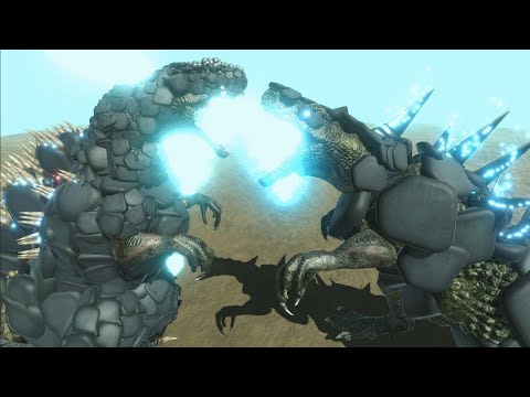 GODZILLASAURUS VS WORKSHOP UNIT EPIC BATTLES - ANIMAL REVOLT BATTLE SIMULATORS
