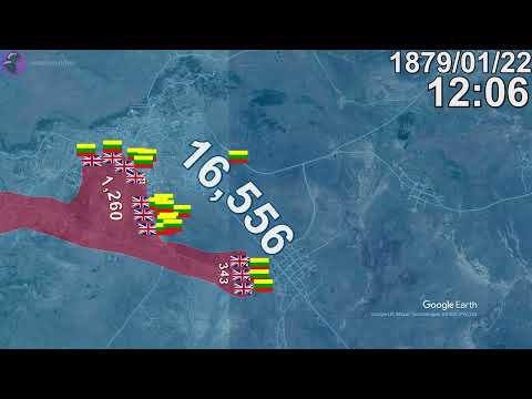 Battle of Isandlwana in 1 minute using Google Earth