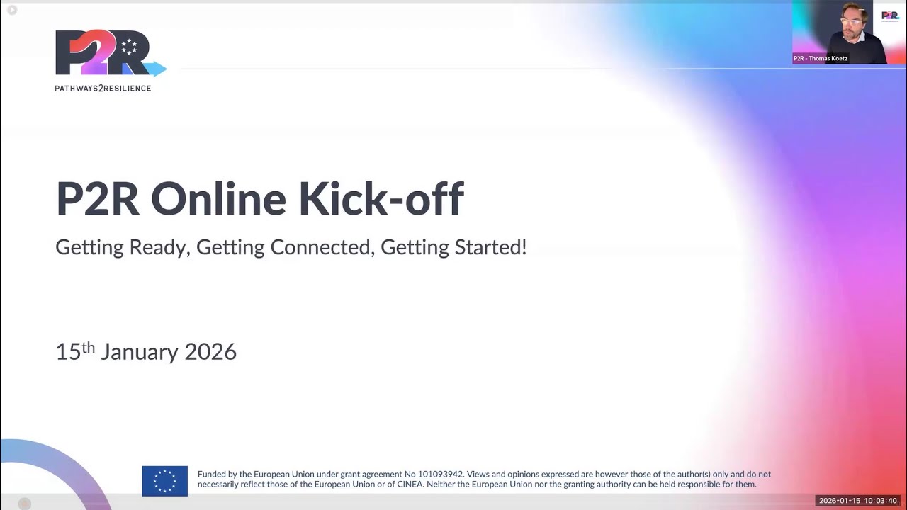 Pathways2Resilience Online Kick-off
