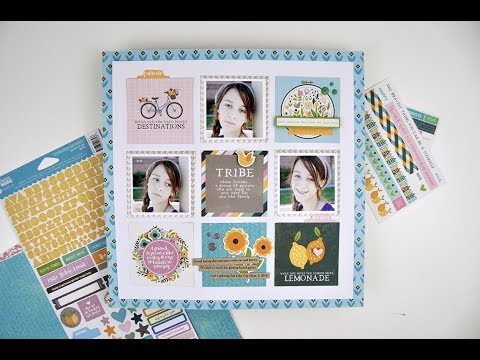 How to Scrapbook a Grid Design with Jillibean Soup