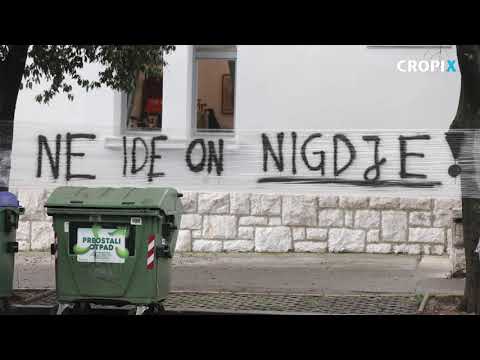 Prosvjed ucenika PSHG u znak podrske Marinu Mileticu