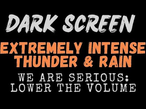 ⚠⚠❗WARNING: LOWER THE SOUND LEVEL | REALLY HEAVY THUNDER AND A LOT MORE RAIN❗⚠⚠