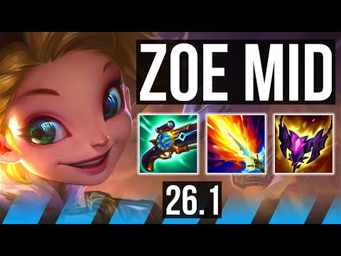ZOE vs KATARINA (MID) | 105K damage | EUW Master | 26.1