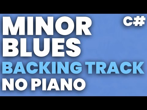 Minor Blues in C# Backing Track Swing 120 bpm Brushes - NO PIANO