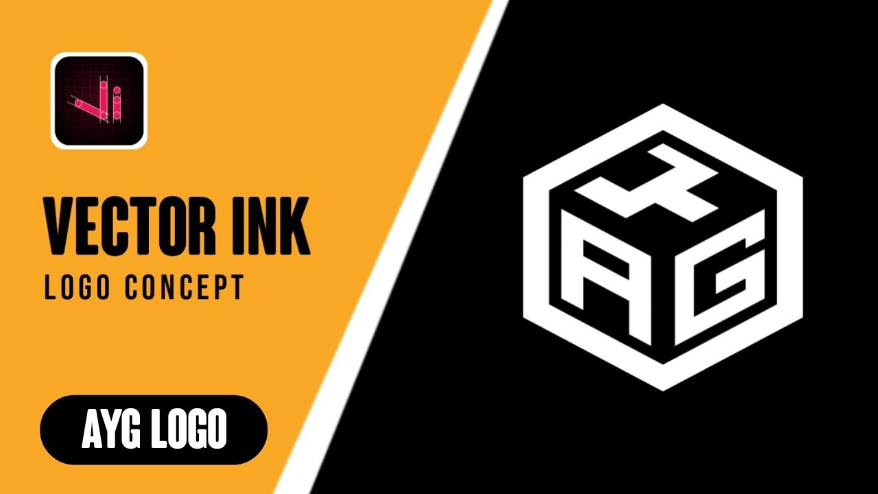 Create A Y G Logo Idea | 3 Letters Logo Initial in Polygon