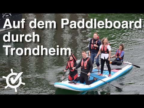 Paddleboarding through Trondheim - Vlog #4 - MS Europa (2018), Norway Cruise