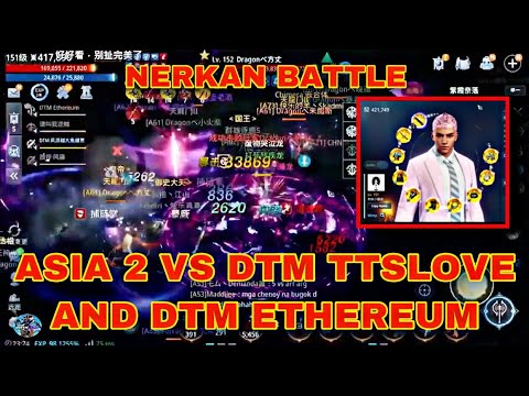 MIR4- TWO TOP PLAYERS IN DTM ALLIANCE DOMINATE THE NERKAN IN ASIA 2 | ONE SERVER VS 2 TOP PLAYERS 😱