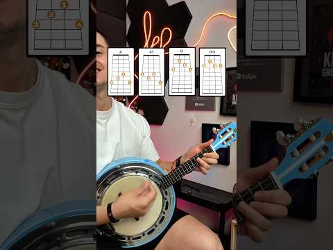 Apenas 4 Acordes no Cavaco e Banjo ✅🔥 #cavaquinhoiniciante #samba #pagode #cavaco