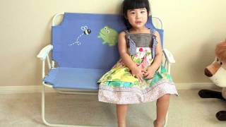 Two year old "Twin Babies Talking" Singing "Baa Baa Black Sheep"