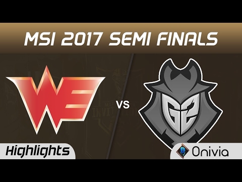WE vs G2 Highlights Game 2 MSI 2017 Semi Finals Team WE vs G2 Esports by Onivia