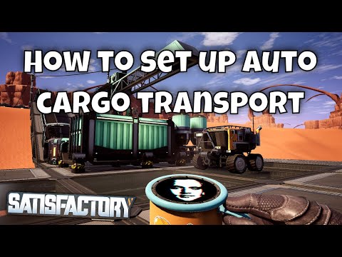 Let's Play Satisfactory 2020 - DUNE - How to Set Up Truck/Tractor Cargo Transportation System #11
