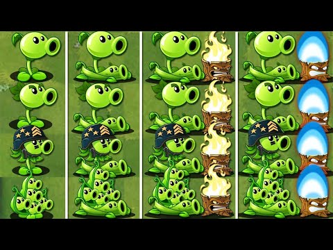 Tournament All PEASHOOTER & Torchwood & Pea Vine - Who Will Win? - PvZ 2 Plant Vs Plant