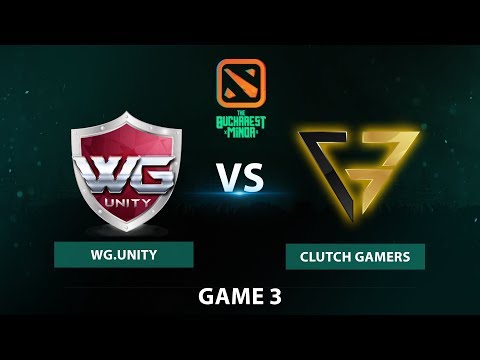 WG Unity vs Clutch Gamers | Bo3 Lower Bracket R1 Game 3 | The Bucharest Minor SEA Qualifier