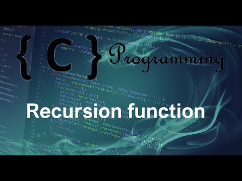 C programming Tutorial 20 Recursion function
