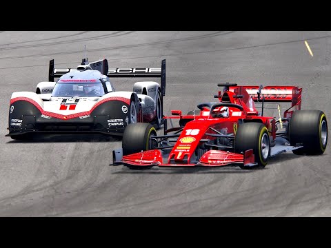 Ferrari F1 2020 vs Porsche 919 EVO - Melbourne GP