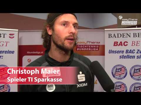 easyTherm Tischtennis Bundesliga: AC BADEN - TI SPARKASSE INNSBRUCK