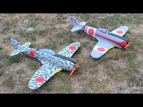 🛩️ Nakajima Ki-44 Shoki flying model 780mm span 1:12 scale・ 3D