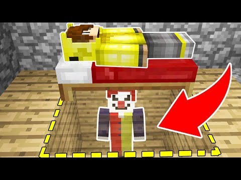 KATİL PALYAÇO YATAĞIMIN ALTINDA SAKLANDI! 😱 - Minecraft