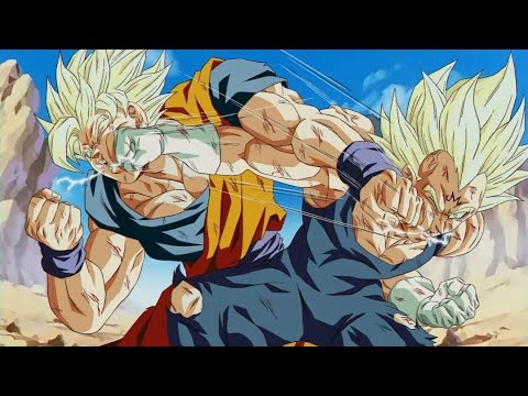 Goku vs Majin Vegeta – full fight (English dub