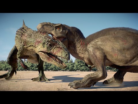 2x All Large Carnivore Dinosaurs Battle Royale In Arizona - Jurassic World Evolution 2