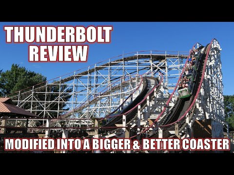 Thunderbolt-Testbericht, Kennywood Classic Wooden Coaster | Modifiziert zu einem größeren und bes...