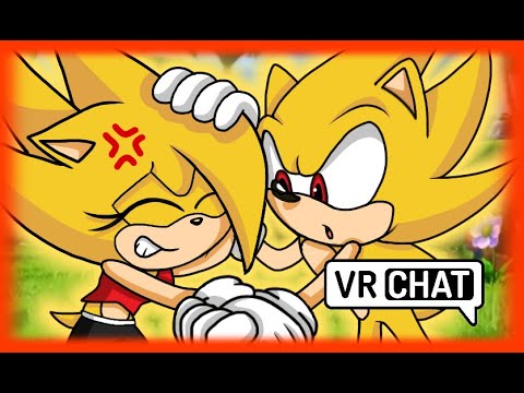 SONICA GOES SUPER! Sonic trains Sonica in vr chat