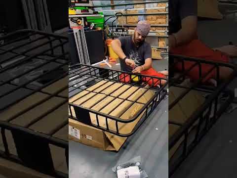 WEIZE 54\" x 34\" Heavy Duty Roof Rack, Rooftop Cargo Carrier Basket Assembly