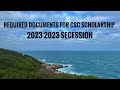 Required documents for CSC scholarship China || 2023-2024 secession