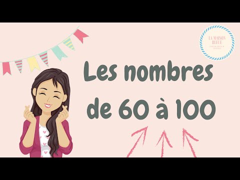 Les nombres de 60 à 100, french numbers 60 -100
