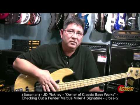 James Ross @ JD Pinckney - (Owner / Classic Bass Works) - "Demo-ing a Fender Marcus Miller 4"