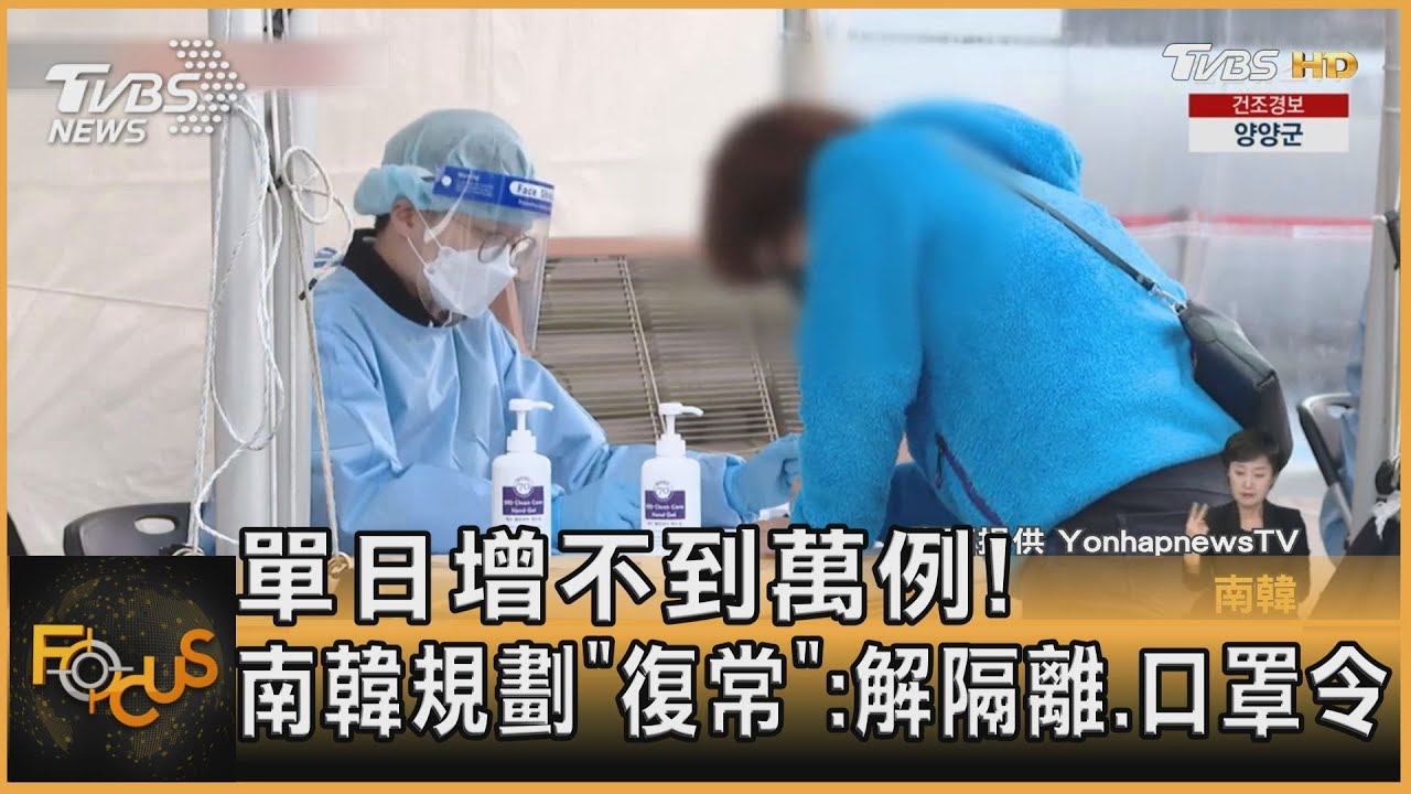 單日增不到萬例!南韓規劃「復常」:解隔離.口罩令