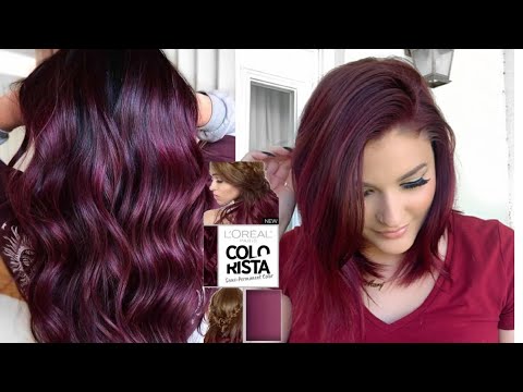 DIY BURGUNDY HAIR | L'Oréal Colorista Maroon