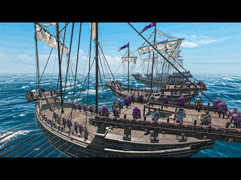 Epic EMPIRE vs VLANDIA Naval Battle - Mount and Blade 2 BANNERLORD War Sails DLC