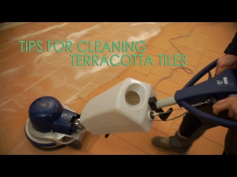 How to clean terracotta floor tile