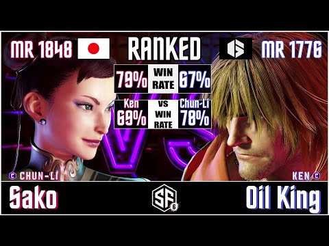 SF6 - Sako (Chun-Li) vs Oil King (Ken) in Street Fighter 6