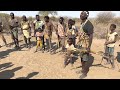 Men From Hadzabe Tribe Introduce Themselves Using Their Clicking Language