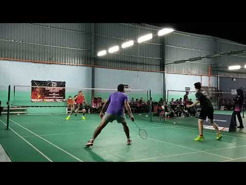 Badminton Final LSJ Mens Double Veteran Tournament - Kamarul / Yuen Fong Vs Han Siang / Siong Koi