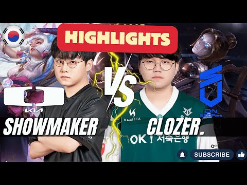 DK ShowMaker vs DNS Clozer HIGHLIGHTS - ShowMaker SYNDRA vs Clozer ORIANNA Mid - Patch 25.24 KR R...