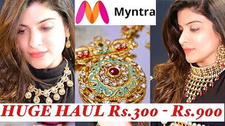 HUGE JEWELLERY HAUL 70% OFF MYNTRA | DIWALI SALE COLLECTION