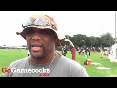 Deke Adams after Sept. 9 Gamecocks practice