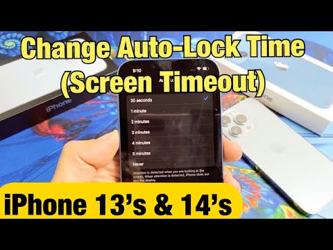 iPhone 13's & 14's: How to Change Screen Timeout Time (Auto-Lock) Before iPhone Sleeps/Locks