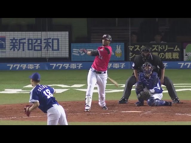 【3回裏】マリーンズ・パラデス 起用に応える同点のタイムリーヒット!! 2017/6/8 M-D